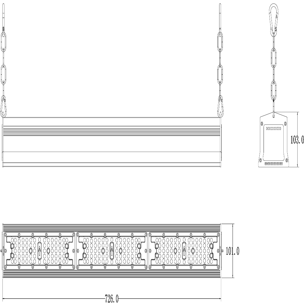 150W LED LINEAR HIGH BAY LIGHT